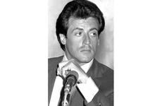 Sylvester Stallone at a Tokyo press conference in June, 1981.