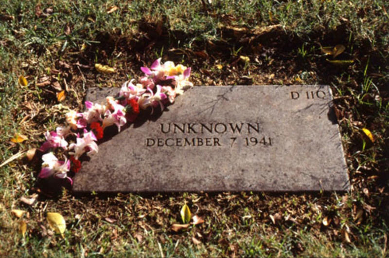 The grave of an unknown