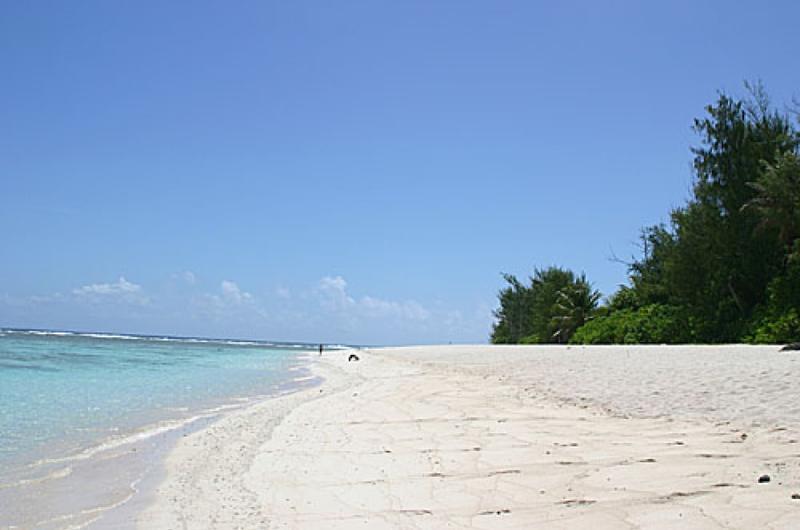 The beach at the Ritidian Unit of the Guam National Wildlife Refuge.