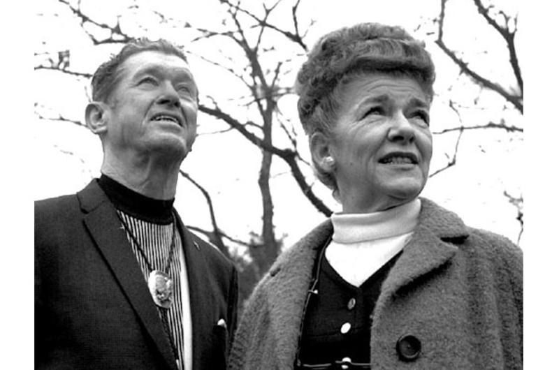 Roy Acuff and his wife, Mildred, in Tokyo in December, 1969.