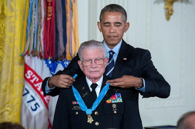 On Monday, July 18, 2016, President Barack Obama awarded retired Army Lt. Col. Charles Kettles the Medal of Honor for conspicuous gallantry in Vietnam.