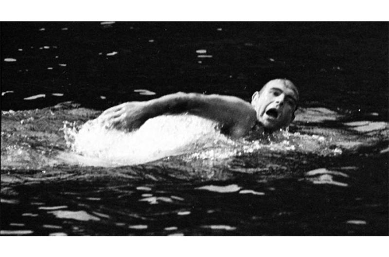 Sean Connery, out for a swim during the filming of ''You Only Live Twice.''